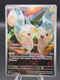 The Pokemon Company Pachirisu 208/198 SV01 Illustration Rare Full Art Holo EN - Image 1