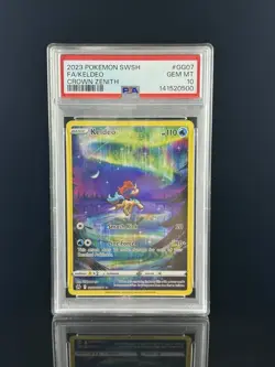 2023 Pokemon Crown Zenith Keldeo GG07/GG70 Galarian Gallery PSA 10 Gem Mint - Image 1