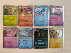 Pokemon Prismatic Evolutions Cosmo Holo Promo Cards (8) Mini Tin Costco Pack - Image 1