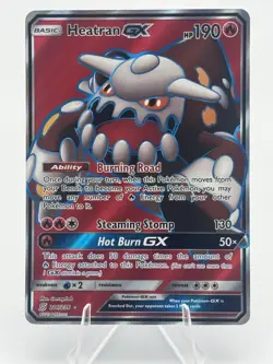 Heatran GX (Full Art) 216/236 Sm-Unified Minds Holo Pokemon TCG NM - Image 1
