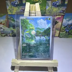 Pokemon TCG Deerling Sv: White Flare 091/086 Illustration Rare Full Art Holo - Image 1
