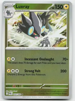 Luxray 028/088 Rare Perfect Order Pokemon Reverse Holo Near Mint - Image 1