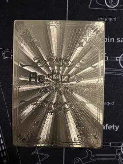 Sexy Anime Waifu Gold Goddess Story Metal Card - Image 2