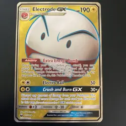Pokemon TCG Electrode GX SM-Celestial Storm 155/168 Full Art Holo 190 NM - Image 1