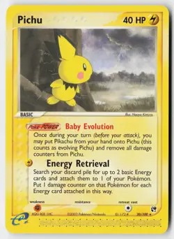 Pokemon Pichu - 20/100 - Rare Sandstorm LP - Image 1