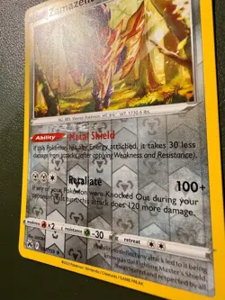 Pokemon TCG Zamazenta 97/159 Crown Zenith SWSH12.5 Reverse Holo LP - Image 2