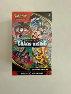 Pokemon TCG Chaos Rising Booster Bundle ME04 (6 Packs) Factory Sealed - Image 1