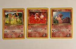 Blaine’s Gym Heroes Pokemon Lot - 3 Cards LP/NM WOTC (2 1st Editions) - Image 1