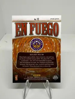 ​2025 Panini Select WNBA Kelsey Plum En Fuego Black Gold Prizm 3/5 #12 - Image 2