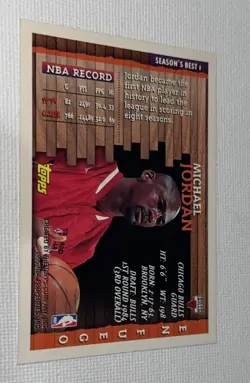 1996-97 Topps - Season's Best En Fuego Michael Jordan Chicago Bulls - Image 4