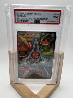 2025 POKEMON PFL EN-PHANTASMAL FLAMES SPECIAL ILLUSTRATION RARE ROTOM EX PSA 9 - Image 1