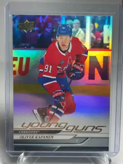 2024-25 Upper Deck Series 1 Young Guns Silver Foil Oliver Kapanen Rookie RC #461 - Image 1
