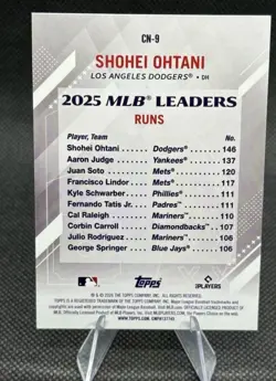 2026 Topps Series 2 Shohei Ohtani Crooked Numbers Pink Rainbow Foil - Image 2