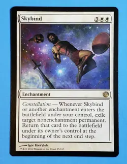 1x Skybind - Enchantment Journey into Nyx 2014 Rare Mtg Magic Gathering Card 25 - Image 1