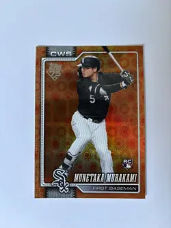 2026 Topps Series 2-Munetaka Murakami RC 503 Orange Holiday Foil-White Sox - Image 1