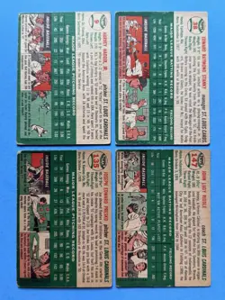 1954 Topps Baseball Lot Of 4, Harvey Haddix, Eddie Stanky, Joe Presko, G-Vg - Image 5