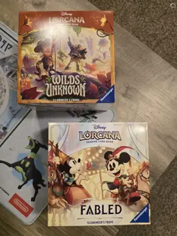 2x Disney Lorcana Fabled N Wilds Unknown Illumineer's Trove Boxes (NEW & SEALED) - Image 1