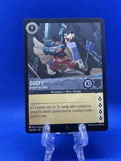 Disney Lorcana Rise of the Floodborn - Goofy Knight For A Day 180/204 Cold Foil - Image 1