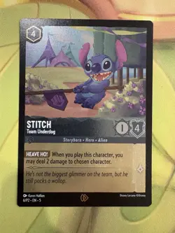 Disney Lorcana Card - Stitch Promo - Set 5 - Cold Foil - Image 1