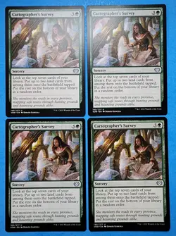 4x Cartographer's Survey Innistrad Crimson Vow 2021 Mtg Card Sorcery Forest 190 - Image 1