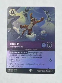 Disney Lorcana Tigger - Bouncing All the Way 208/204 EPIC NM - Image 1