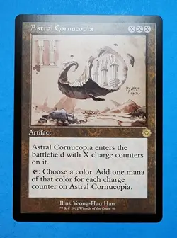 1x Astral Cornucopia Brothers War Mtg Magic Card Retro Schematic Artifact Rare - Image 1