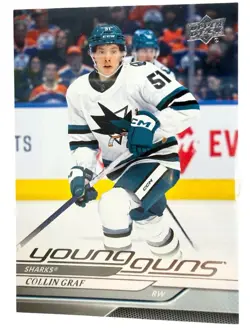 2024-25 Upper Deck Series 1 Collin Graf Young Guns RC #223 Sharks - Image 1