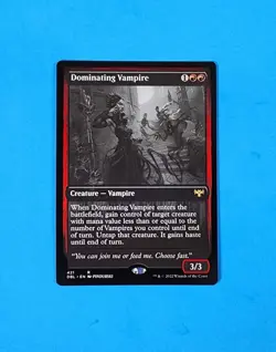 1x Dominating Vampire Creature Double Feature Mtg Magic Card Rare 421 - Image 1