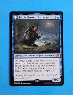 1x Jacob Hauken, Inspector Legendary Creature Crimson Vow Mtg Card Mythic 65 - Image 2