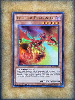 Yugioh Curse of Dragonfire MIL1-EN002 Ultra Rare 1st Ed NM - Image 1