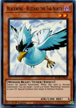 Blackwing - Blizzard the Far North BLCR-EN059 Yu-Gi-Oh 1st Edition LP - Image 1