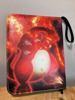 Pokemon Card Binder With Sleeves With Wrist Band For Easy Carry New - Image 3