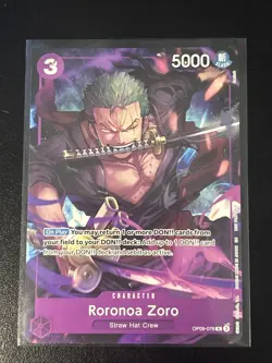 Roronoa Zoro OP09-076 Alt Art Promo - One Piece TCG Welcome Pack Vol. 2 J - Image 1