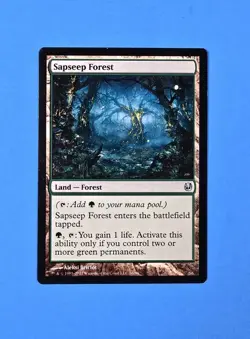 1x Sapseep Forest Duel Decks Ajani vs Nicol Bolas 2011 Mtg Magic Card Land 36 - Image 1