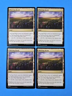 4x Thriving Heath Commander Masters 2023 CMM Mtg Magic Land Mana Card 431 - Image 1