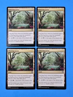 4x Thriving Grove Commander Masters 2023 CMM Mtg Magic Land Mana Card 430 - Image 1