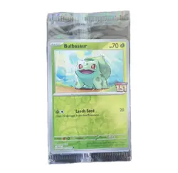 Bulbasaur 151 STAMPED Promo 001/165-SEALED Best Buy Exclusive Pokemon - Image 1