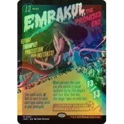 Foil Emrakul, The Promised End (borderless) M/NM Magic MTG Innistrad Remastered - Image 1