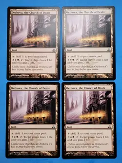 4x Orzhova, the Church of Deals Guildpact 2006 Mtg Magic Card Colorless Land 162 - Image 1