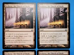 4x Orzhova, the Church of Deals Guildpact 2006 Mtg Magic Card Colorless Land 162 - Image 2