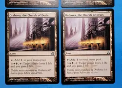 4x Orzhova, the Church of Deals Guildpact 2006 Mtg Magic Card Colorless Land 162 - Image 3