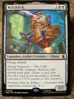 MTG TCG Marvel Super Heroes M.O.D.O.K. 0106 Regular Mythic - Image 1