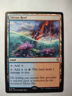 Shivan Reef 170 R Commander: Aetherdrift Magic: The Gathering Near Mint - Image 1