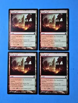 4x Gruul Turf Commander 2011 Mtg Magic Gathering Card Mana Land 276 - Image 1