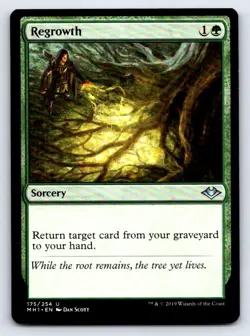 Regrowth 175 Uncommon Modern Horizons Magic: The Gathering Lightly Played - Image 1