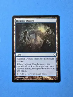 1x Halimar Depths Worldwake 2010 Mtg Magic Gathering Mana Land Card 137 - Image 1