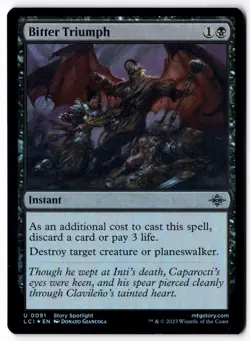Bitter Triumph LCI 91 Magic: The Gathering Foil UC NM - Image 1
