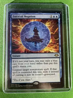 🌊 Force of Negation #052 (NM) – Modern Horizons (MH1) MTG Rare Instant 🔥 - Image 3