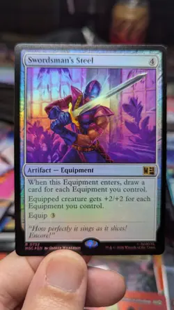 1x Swordsman"s Steel Foil Marvel Super Heroes NM - Magic MTG MSC x1 - Image 1
