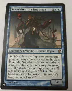 Magic The Gathering Sakashima The Impostor Rare Card NM Condition The List MTG - Image 1